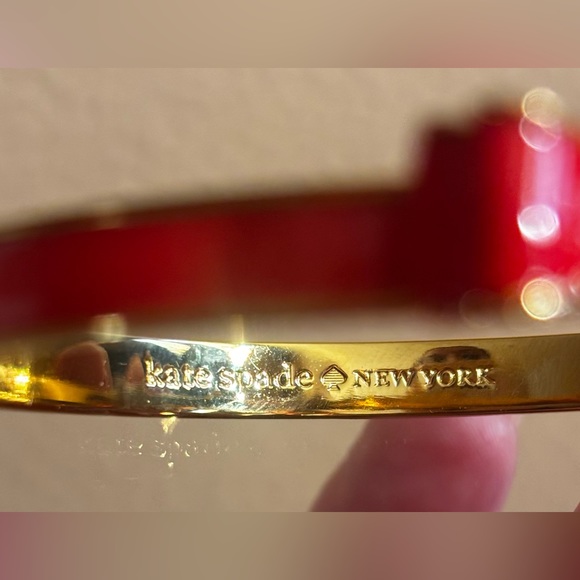 NWT KATE SPADE MOON RIVER BOW BRACELET &  LARGE GUMDROP MATCHING EARRINGS - Picture 6 of 7